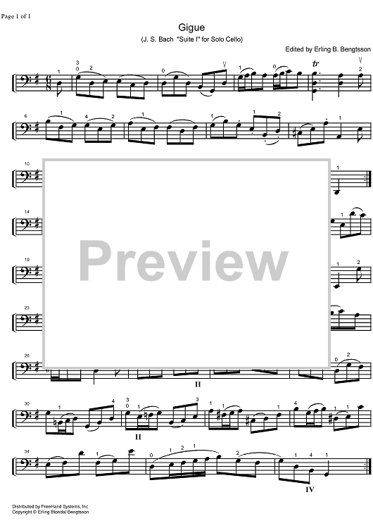 Suite No. 1 G Major BWV 1007 - Cello