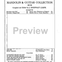 Mandolin & Guitar Collection No. 21 - Contents