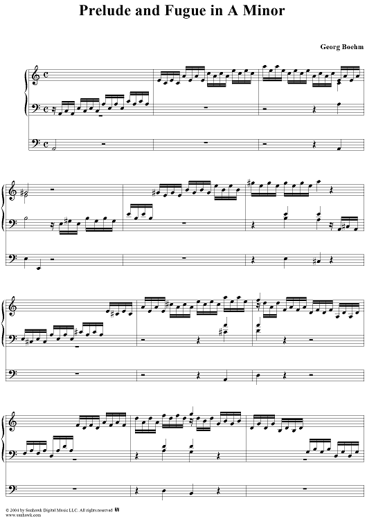 Prelude and Fugue in A Minor