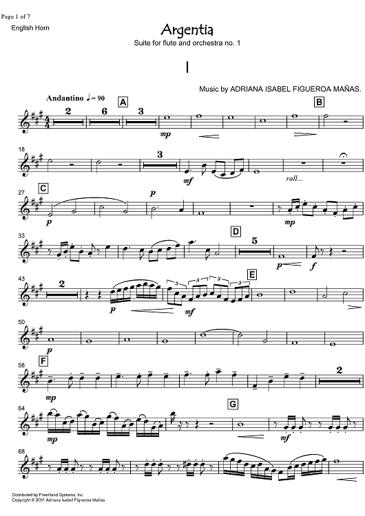 Agentia Suite No. 1 - English Horn