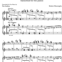 Ballet of Unhatched Chicks from Pictures at an Exhibition