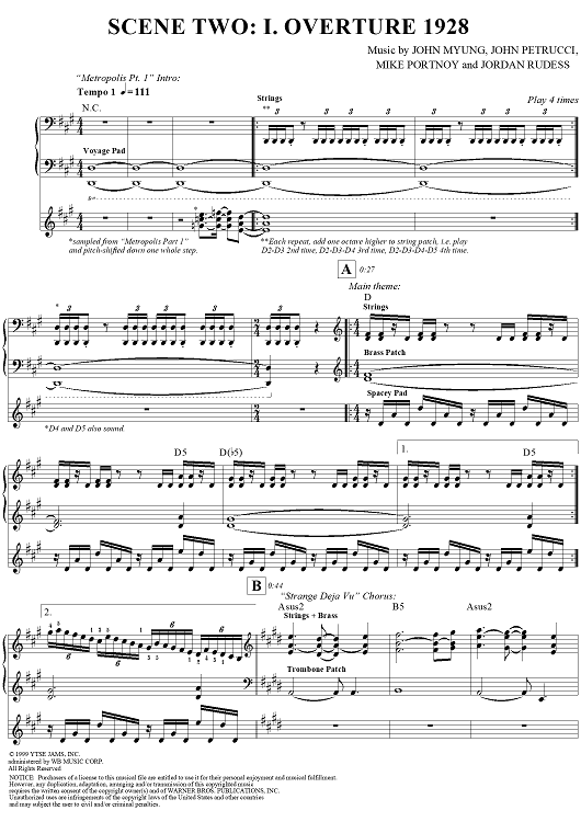 Scene Two: I. Overture 1928