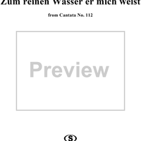 "Zum reinen Wasser er mich weist", Aria, No. 2 from Cantata No. 112: "Der Herr ist mein getreuer Hirt" - Oboe d'amore