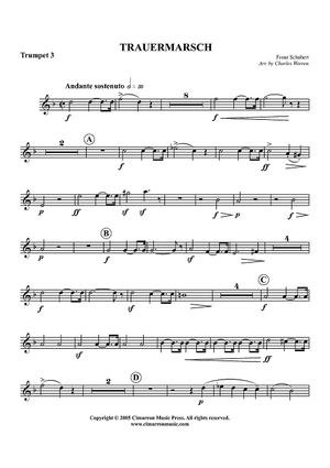 Trauermarsche, Op. 55 - Trumpet 3 in Bb