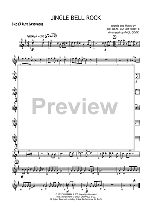 Jingle Bell Rock - E-flat Alto Saxophone 2