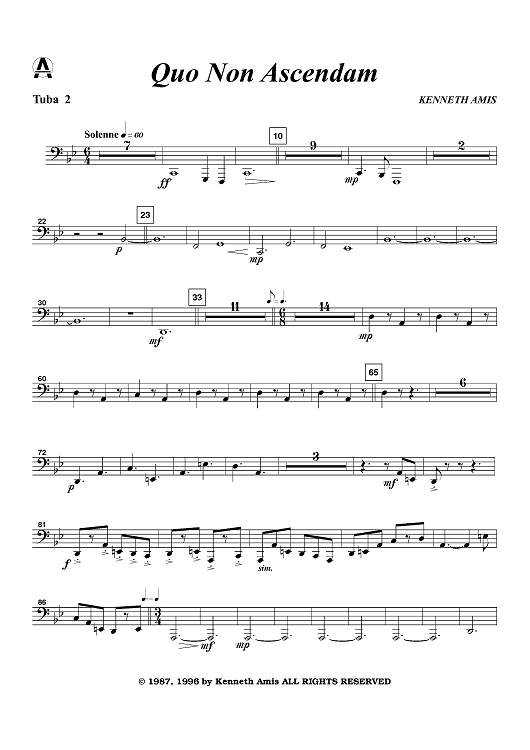 Quo Non Ascendam - Tuba 2