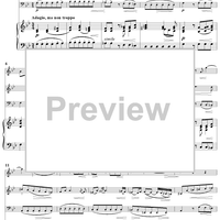 Trio Sonata in B-Flat Major, Wq161/1 - Piano Score