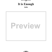 It is Enough - No. 26 from "Elijah", part 2