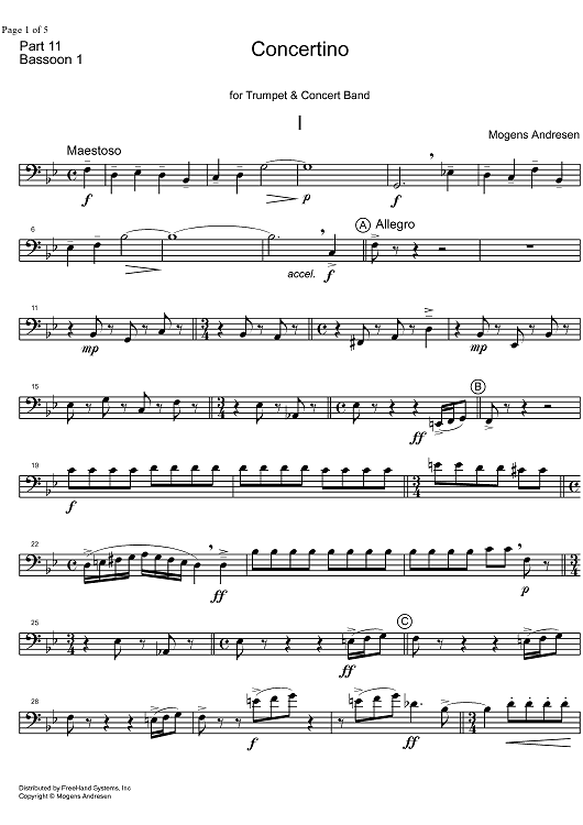 Concertino - Bassoon 1