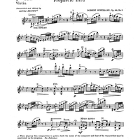 Prophetic Bird - from Waldszenen, Op. 82, No. 7