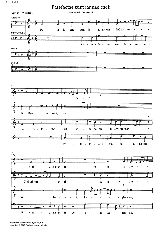 Patefactae sunt/Mortem enim cum qua - Score