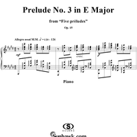 Prelude No. 3 in E Major, Op. 15, No. 3