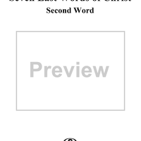 Seven Last Words of Christ, 2D WORD