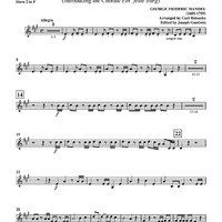 Hallelujah - from "Messiah", HWV 56 (introducing the Chorale "Ein' feste Burg") - Horn in F 2