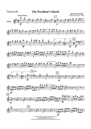 The President's March - Clarinet 2 in B-flat