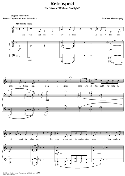 Without Sunlight, No. 3: Retrospect