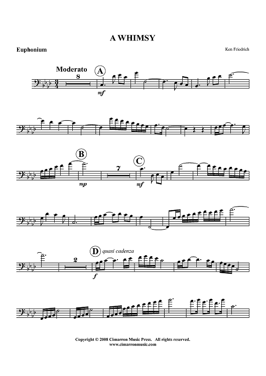 A Whimsy - Euphonium