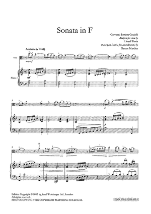 Sonata in F - Piano Accompaniment