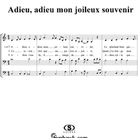 Adieu, adieu mon joileux souvenir