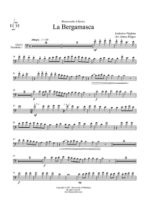 La Bergamasca - Choir 1, Trombone 1