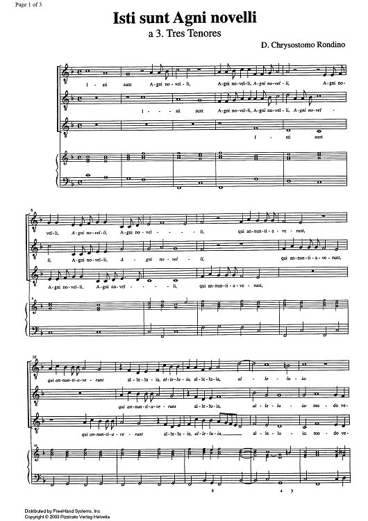 Isti sunt Agni novelli