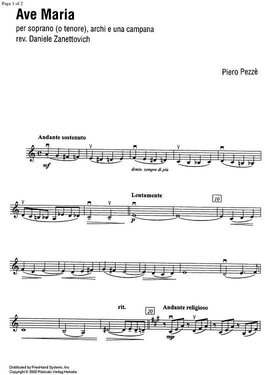 Ave Maria - Violin 2