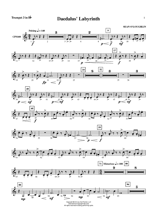Daedalus' Labyrinth - Trumpet 3 in Bb