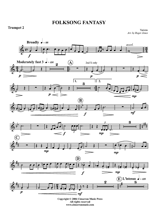 Folksong Fantasy - Trumpet 2
