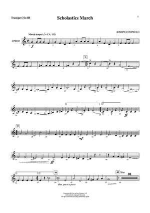 Scholastics March - Trumpet 3 in Bb