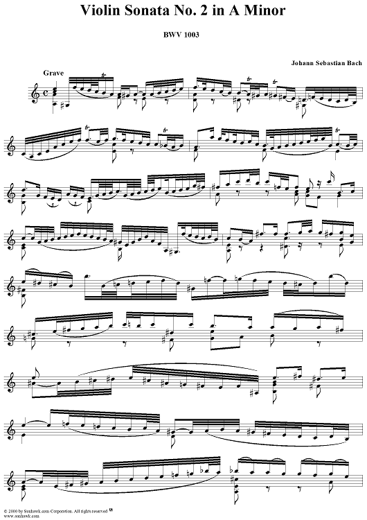 Violin Sonata No. 2 in A Minor