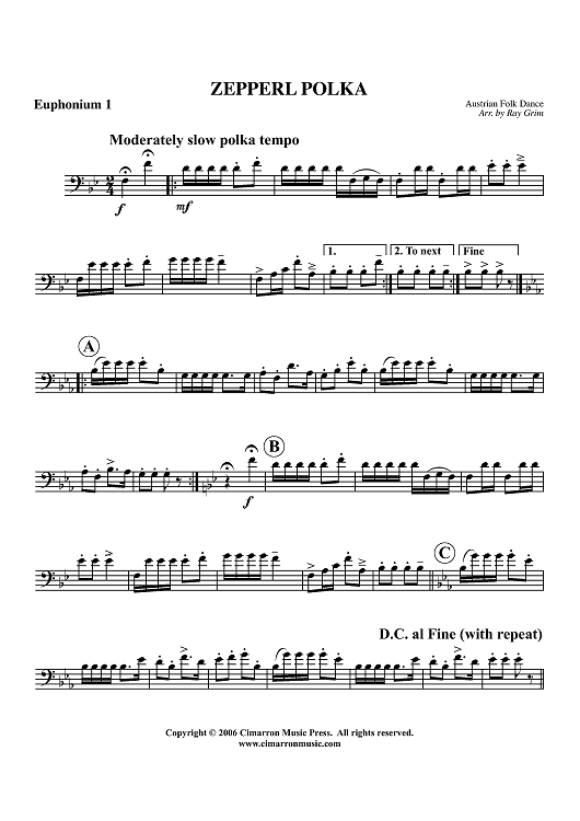 Zepperl Polka - Euphonium 1 BC/TC