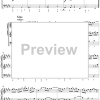 Trio Sonata in E Major  - Op. 4, No. 6 - Score