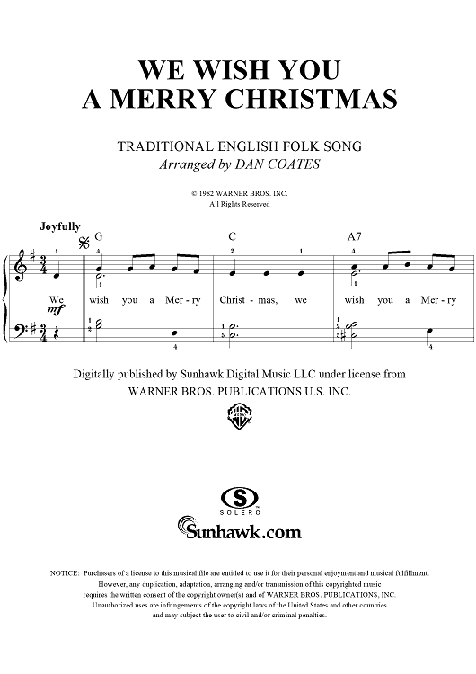 We Wish You a Merry Christmas