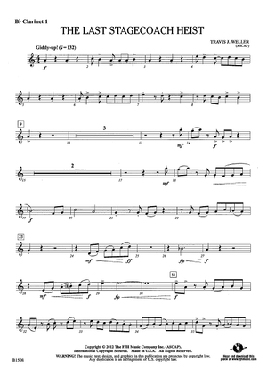 The Last Stagecoach Heist - Bb Clarinet 1