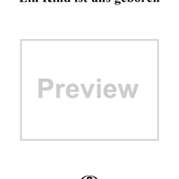 Ein Kind ist uns geboren