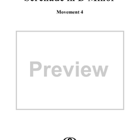 Serenade in D Minor, Op. 44, Movement 4 - Double Bass