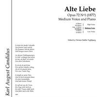 Alte Liebe Op.72 No. 1