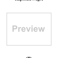 Rapsodie Nègre - Cello