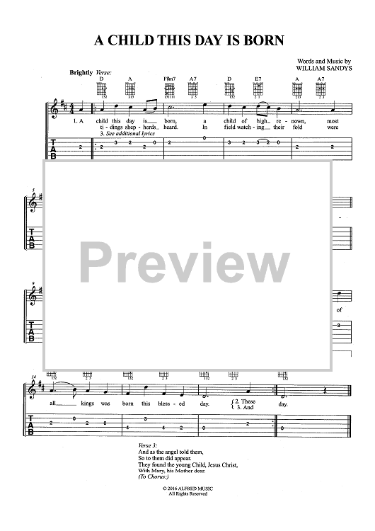 A Child This Day Is Born