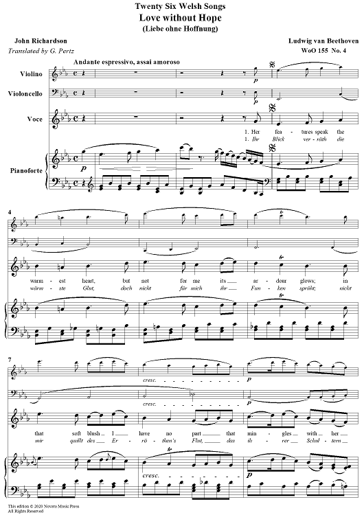 Love Without Hope - from 26 Welsh Songs