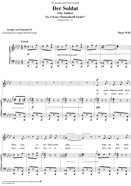 Eichendorff Lieder No. 05 - Der Soldat I