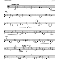 Arioso from "Cantata No. 156" - Clarinet 3 in B-flat (op. Alto Cl.)