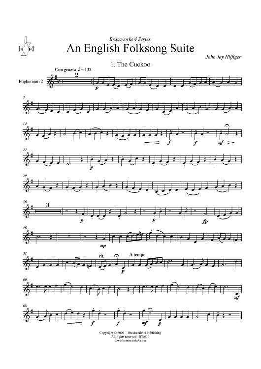 An English Folksong Suite - Euphonium 2