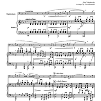 Arioso of King Rene - Piano Score
