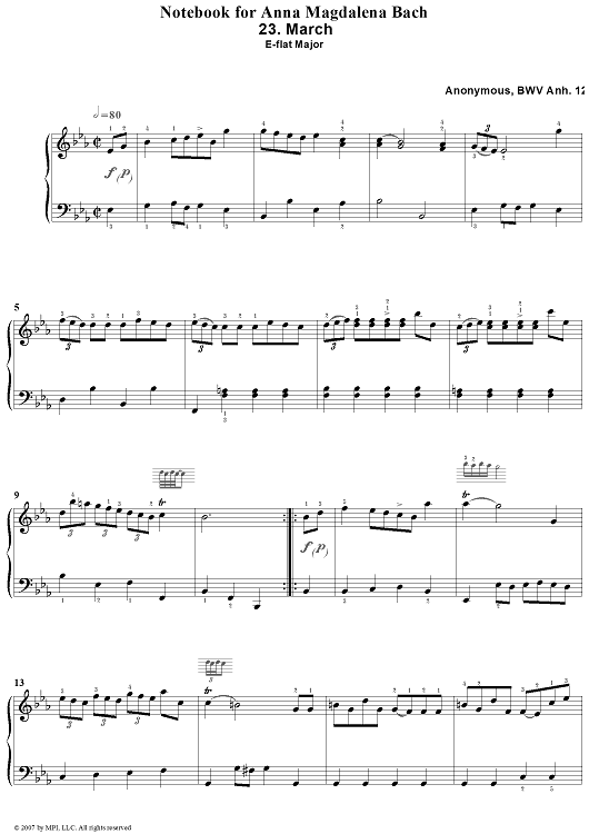 23. March in E-flat Major (anonymous)