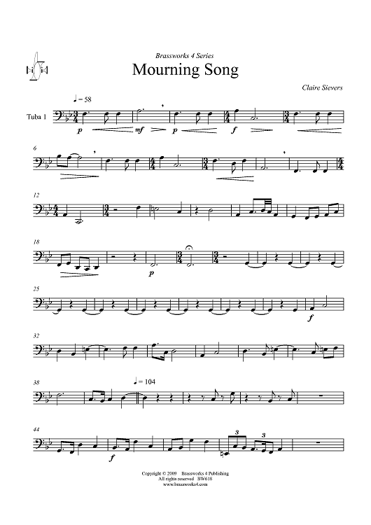 Mourning Song - Tuba 1