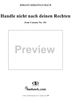 "Handle nicht nach deinen Rechten", Aria, No. 2 from Cantata No. 101: "Nimm von uns, Herr, du treuer Gott" - Violin