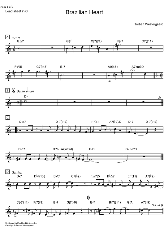 Brazilian Heart - C Instruments