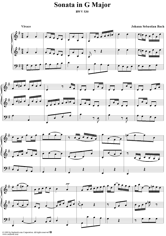 Sonata in G Major, BWV 530