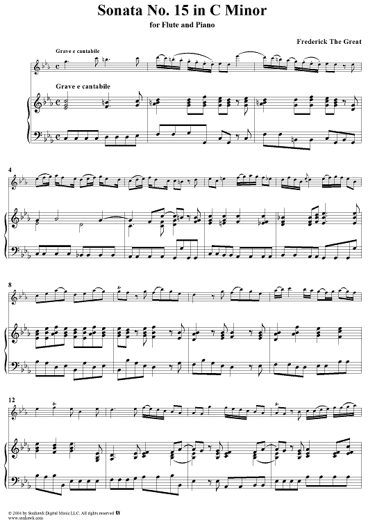 Sonata No. 15 in C Minor - Piano